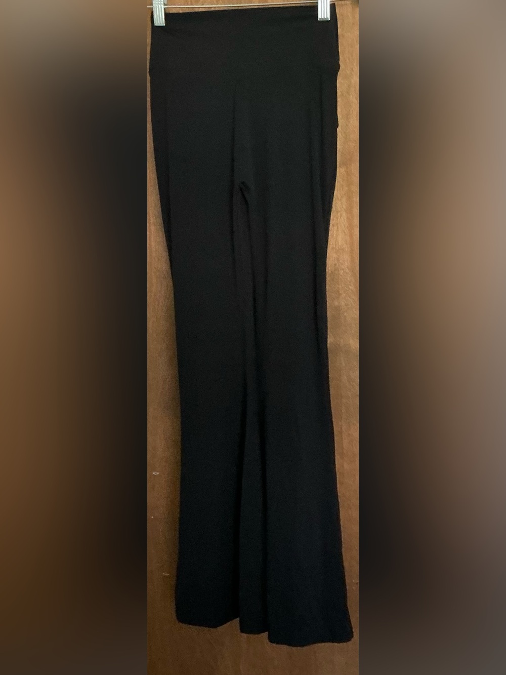 Rare Retro Lululemon Bootcut Flare Pants Cinch Back Pockets Button Black Size S